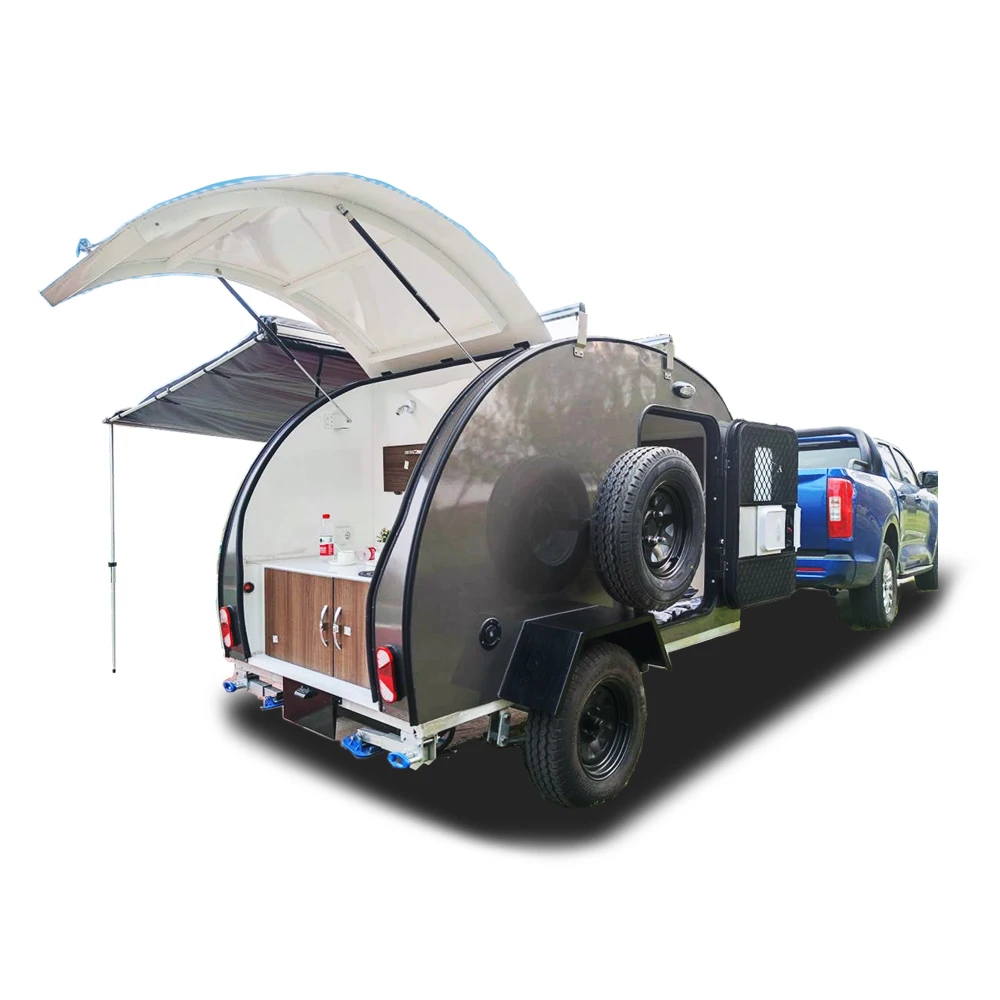CE certified Allroad Australia standard off road travel trailer teardrop camping caravan