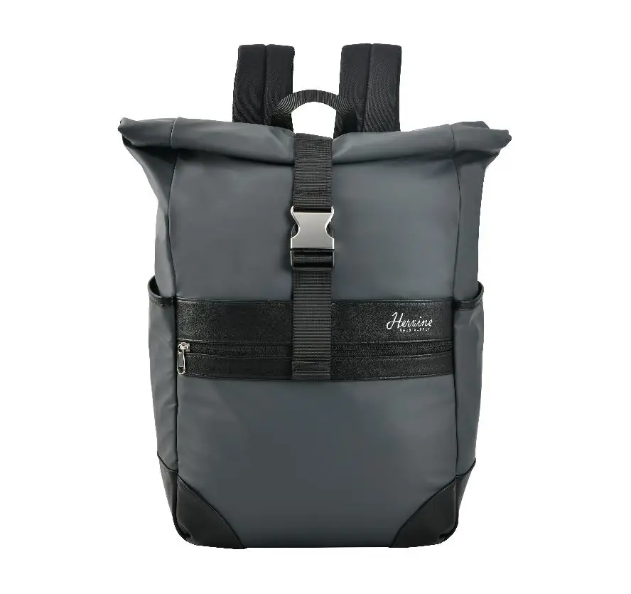 Fashion high quality roll top backpack with laptop compartment