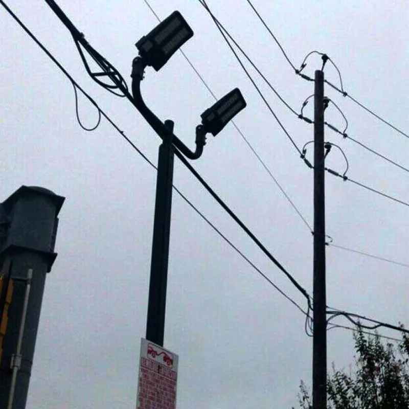 Round Steel Bullhorn with 2 Arms at 180 Degrees
