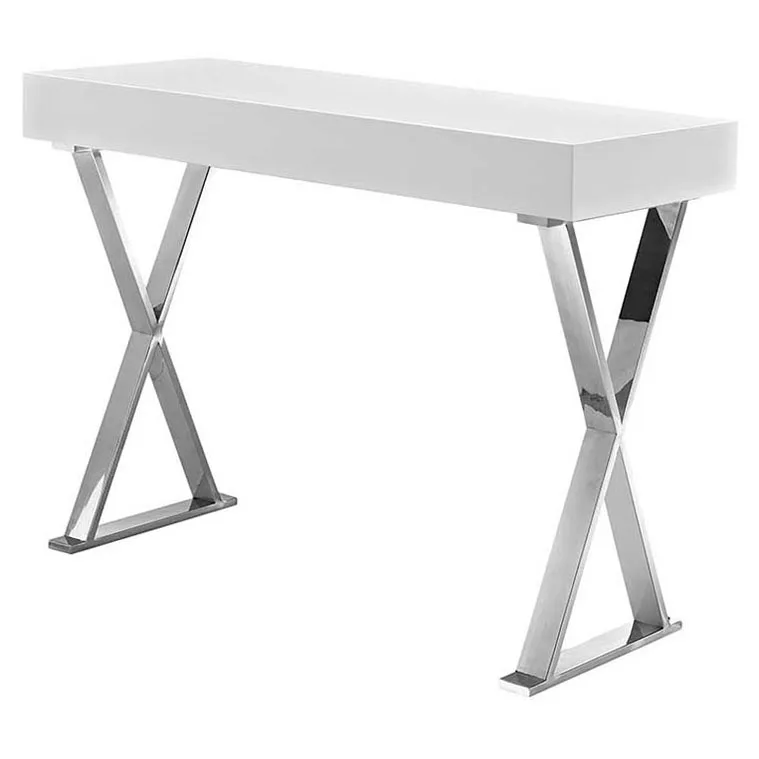 Современный прозрачный полукруглый стол из окрашенного Дуба, розовый, 24 дюйма, 36 дюймов