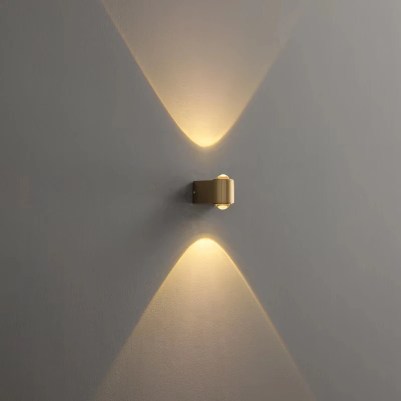 Hitecdad Modern Wall Light Interior Lighting Outdoor Waterproof Garden Led Wall Lamp IP65 Aluminum up and Down Zhongshan 80 70