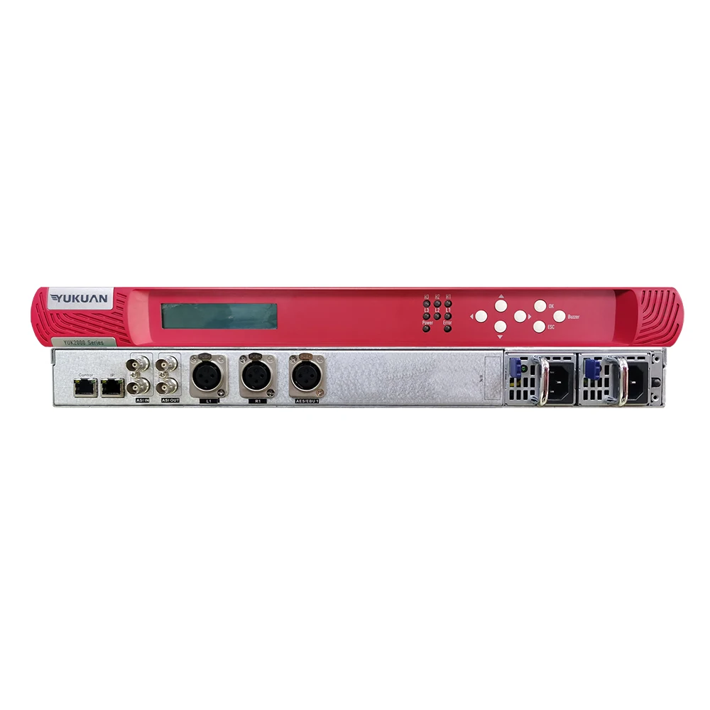 Digital Audio Broadcasting Analogue AES EBU MPEG1 LayerII AAC IP Audio Encoder with ASI