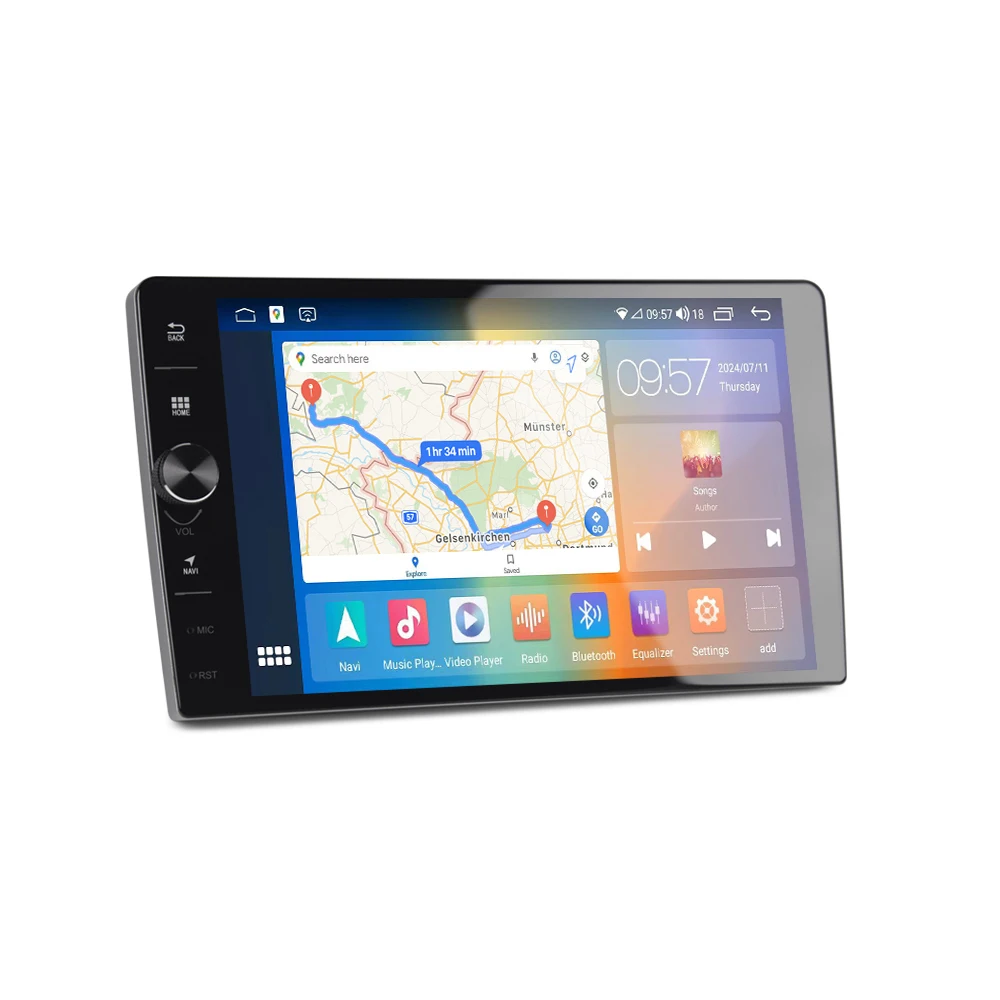 Android12 Car Radio12 8+128G QLED Car Monitor Cd Player For Universal Host Navigation Gps Stereo 360 Camera Car Screen