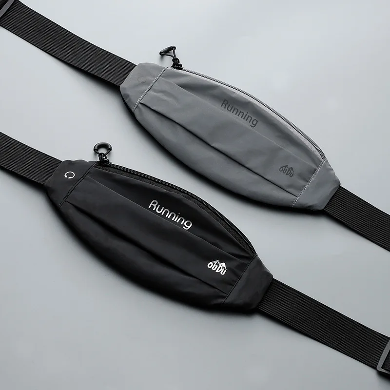 Customized Logo Running Cell Phone Waist Belt Outdoor Sports Marathon Reflective Waterproof Breathable Fitness Waist Packs