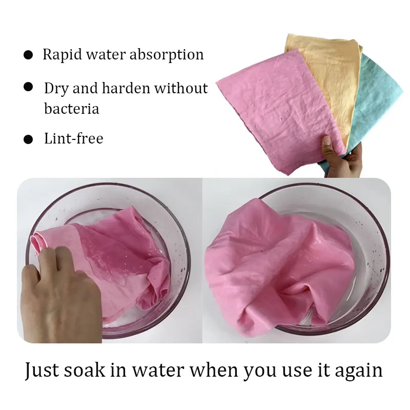 Bucket thickened suede absorbent towel Hair drying towel Absorbent car wash towel multi-functional cleaning cloth