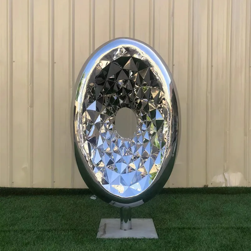 Outdoor stainless steel modern abstract sculpture metal art abstract statue