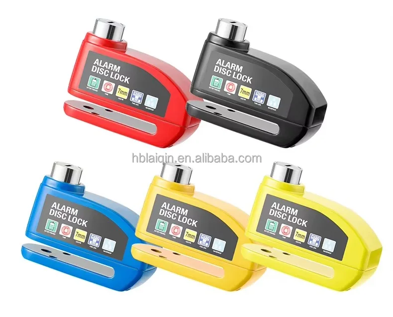 Bicycle 110dB Waterproof smart bike disk lock alarm motorcycle Bicycle Reminder Rope Lock Bag safety anti-theft lock