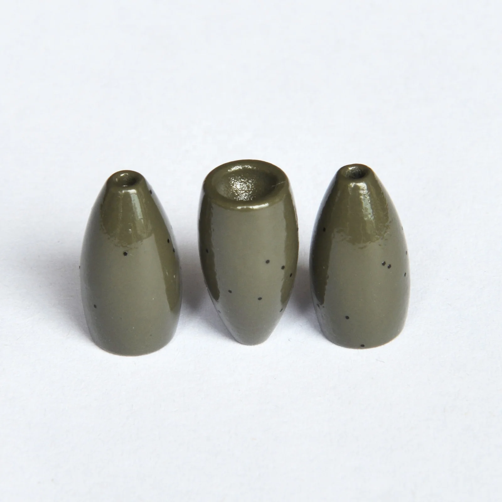 Wholesale  All Size Tungsten Fishing Weights Green Pumpkin Color