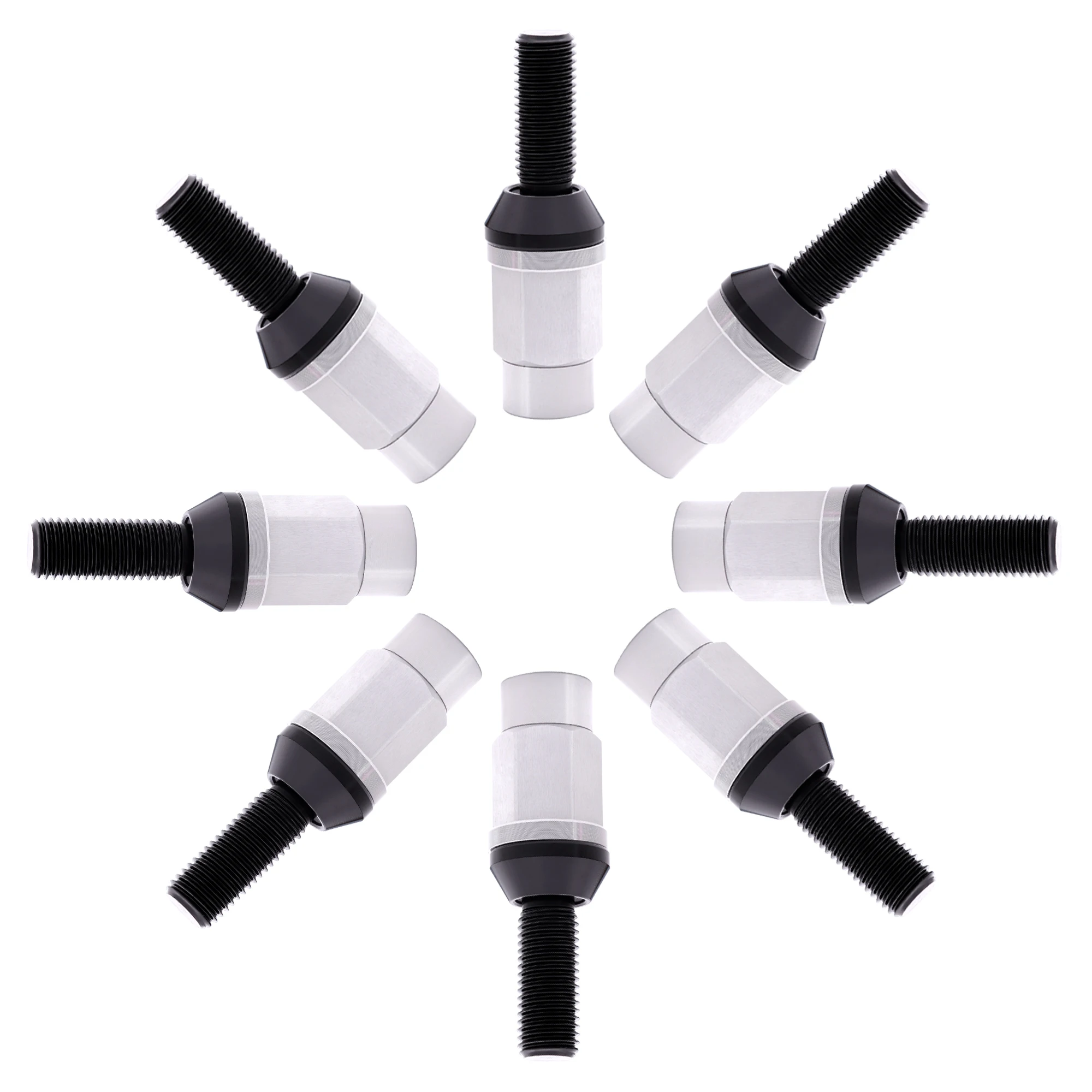 Car 6061 Aluminum Alloy Wheel Lock Nuts 35MM M12x1.5 M12x1.25 Aftermarket