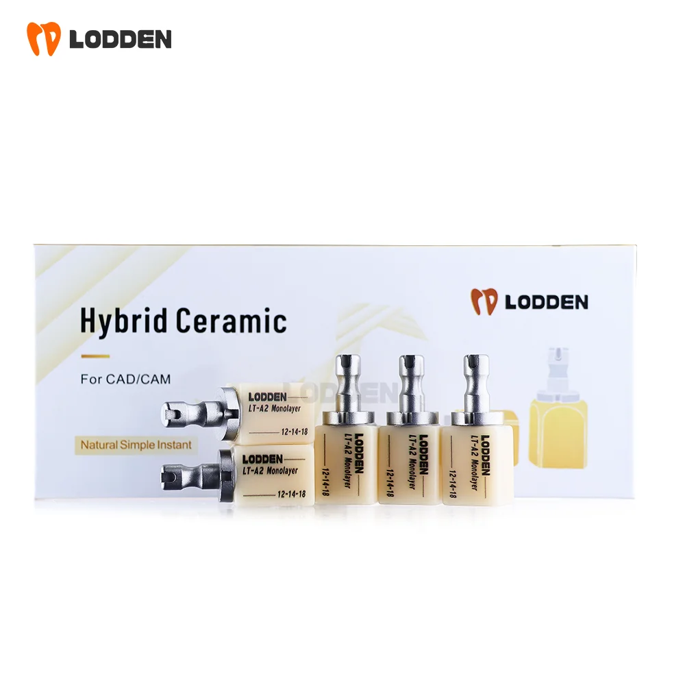 Lodden Cad Cam Material Cerec Monolayer block C14 Hybrid Ceramic Block for Chairside system