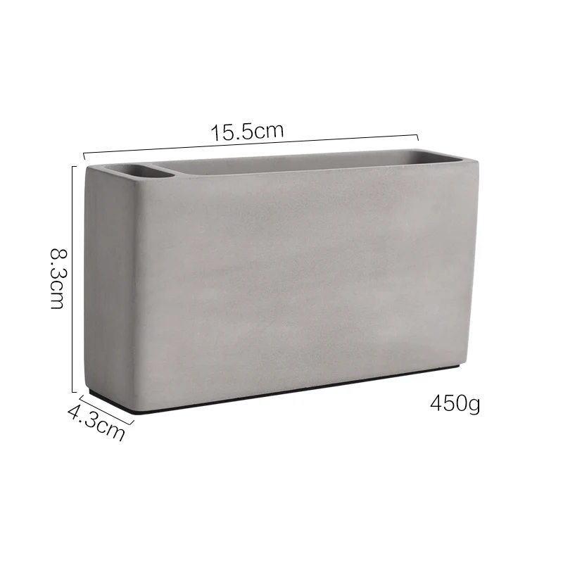 Nordic Ins Home Desktop Decoration Tableware Supplies Tissue Paper Holder Cement Tissue Box Storage Box Toothpick Box