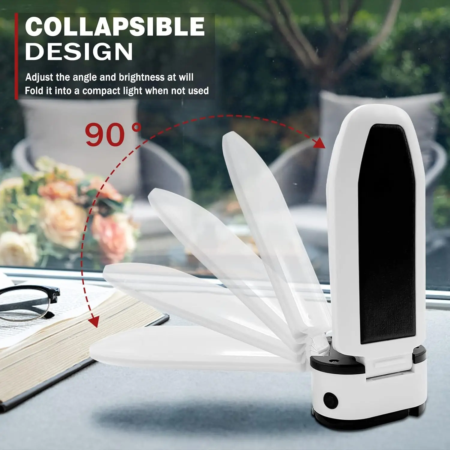 Folding Solar LED Camping Lantern Collapsible Light USB Rechargeable Phone Charger Portable Outdoor Waterproof Hanging Tent Lamp