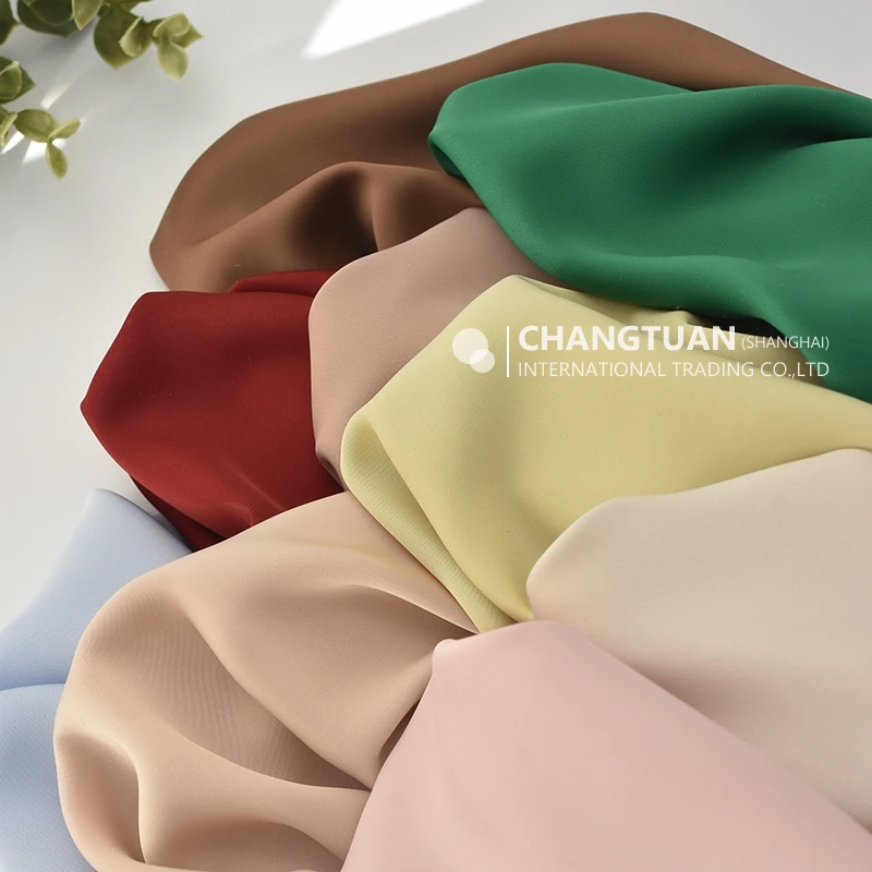 Wholesale High Quality Matte Stretch Satin Fabric Dull Face Draping Charmeuse Silky Satin For Dress Clothing Shirt