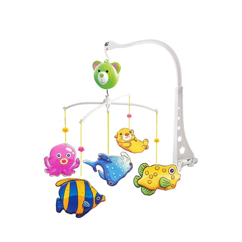 EPT Toys Latest Design Baby Musical Mobile Cute Fish Bed Bell Hanging Toys Baby Crib Mobiles For Newborn