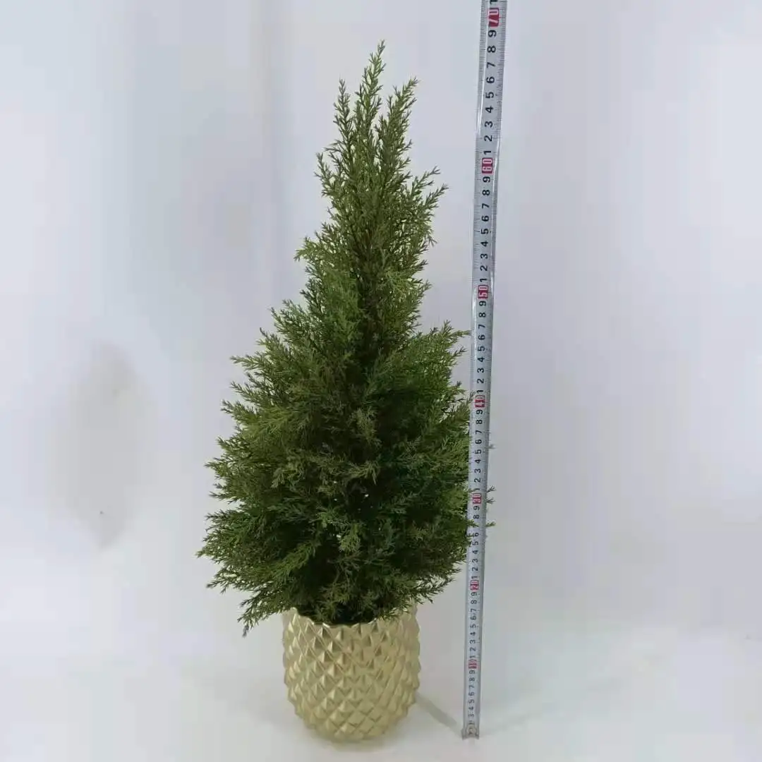 Christmas Cypress Plastic Bonsai Home Decoration Indoor Artificial Tree
