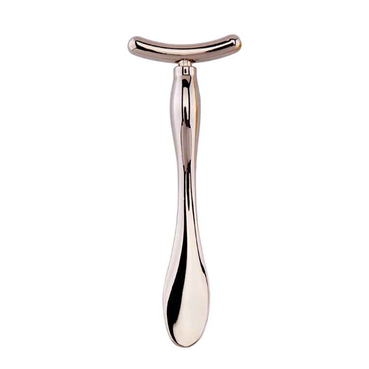 
2021 High Quality cheap price fashion Custom private Logo Massage Sticks Zinc Alloy cosmetic spoon 