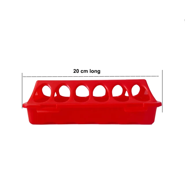 red New Chicken Duck Goose Plastic Trough Automatic Leak Feeder Animal Feeders Chicken feeder