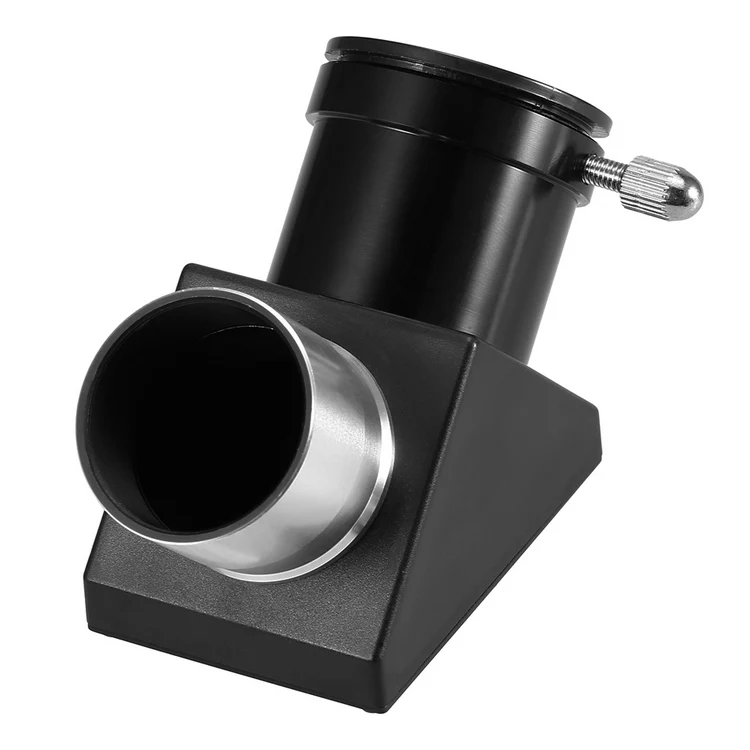 Astronomical Telescope Eyepiece 45 / 90 Degree Lens 1.25IN Zenith Mirror for Refractor Cassegrain Telescope