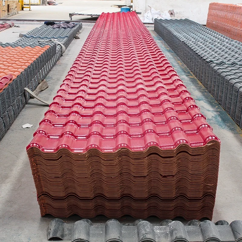 Synthetic resin roof sheet price asa pvc plastic roof tile roofs corrugated tiles