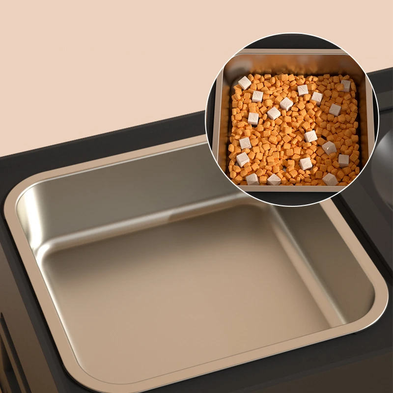 Elevated dog bowl adjustable height dog slow food bowl bracket anti-slip dog bowl adjustable to 3 height