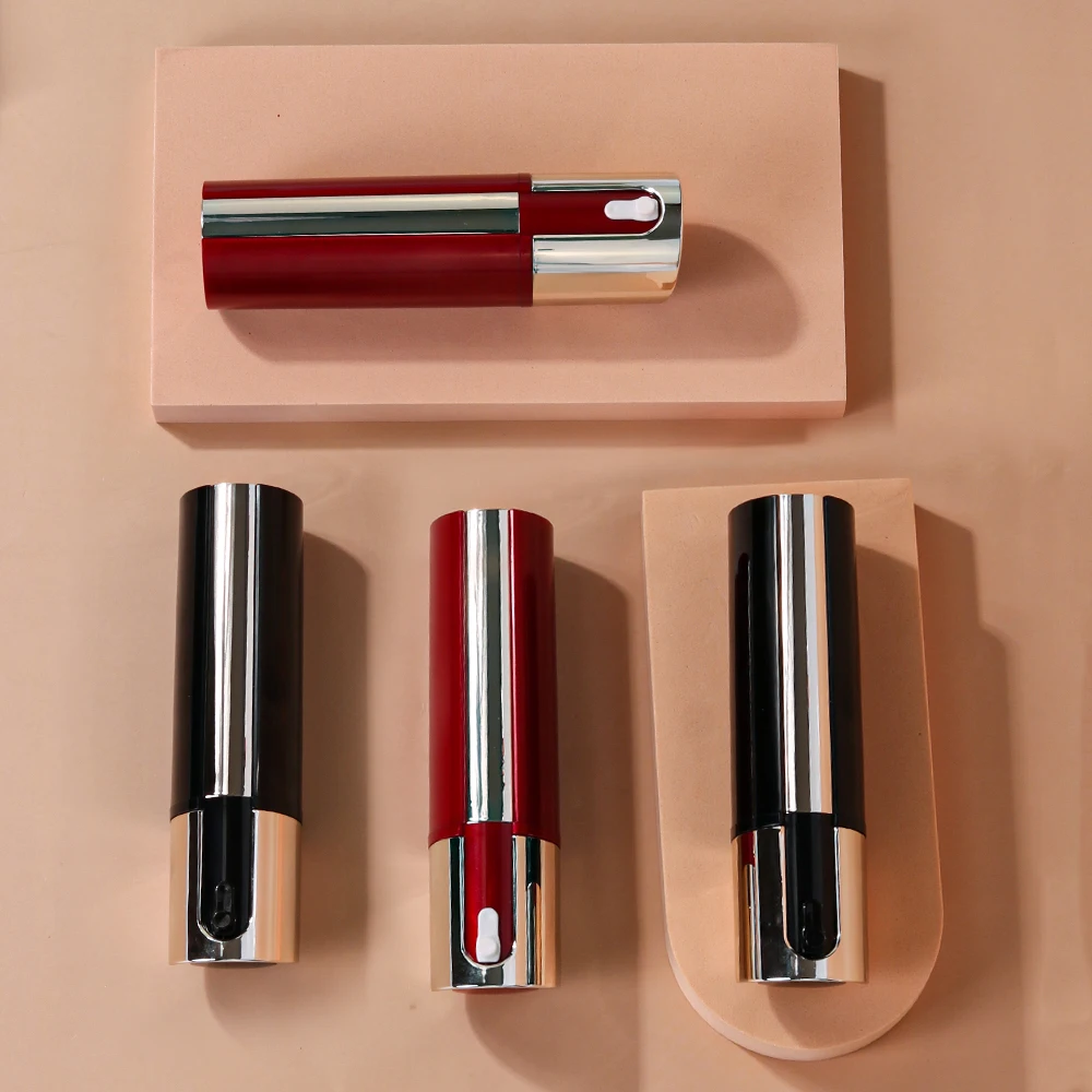 Wholesale Luxury Electronic Plating Cosmetic Skincare Container Plastic Lotion Pump Bottle Empty Serum Pump Lotion Bottle