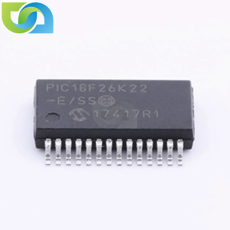 PIC18F26K22-E/SS Integrated Circuit PIC Microcontrollers PIC18F26K22 SSOP-28 Electronic Components Parts IC PIC18F26K22-E/SS