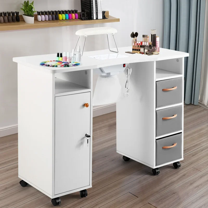 Board Manicure Nail Table Made Manicure Salon Furniture Metal Chinese Carton Wood Modern Salon Furniture Set Equipment Beauty