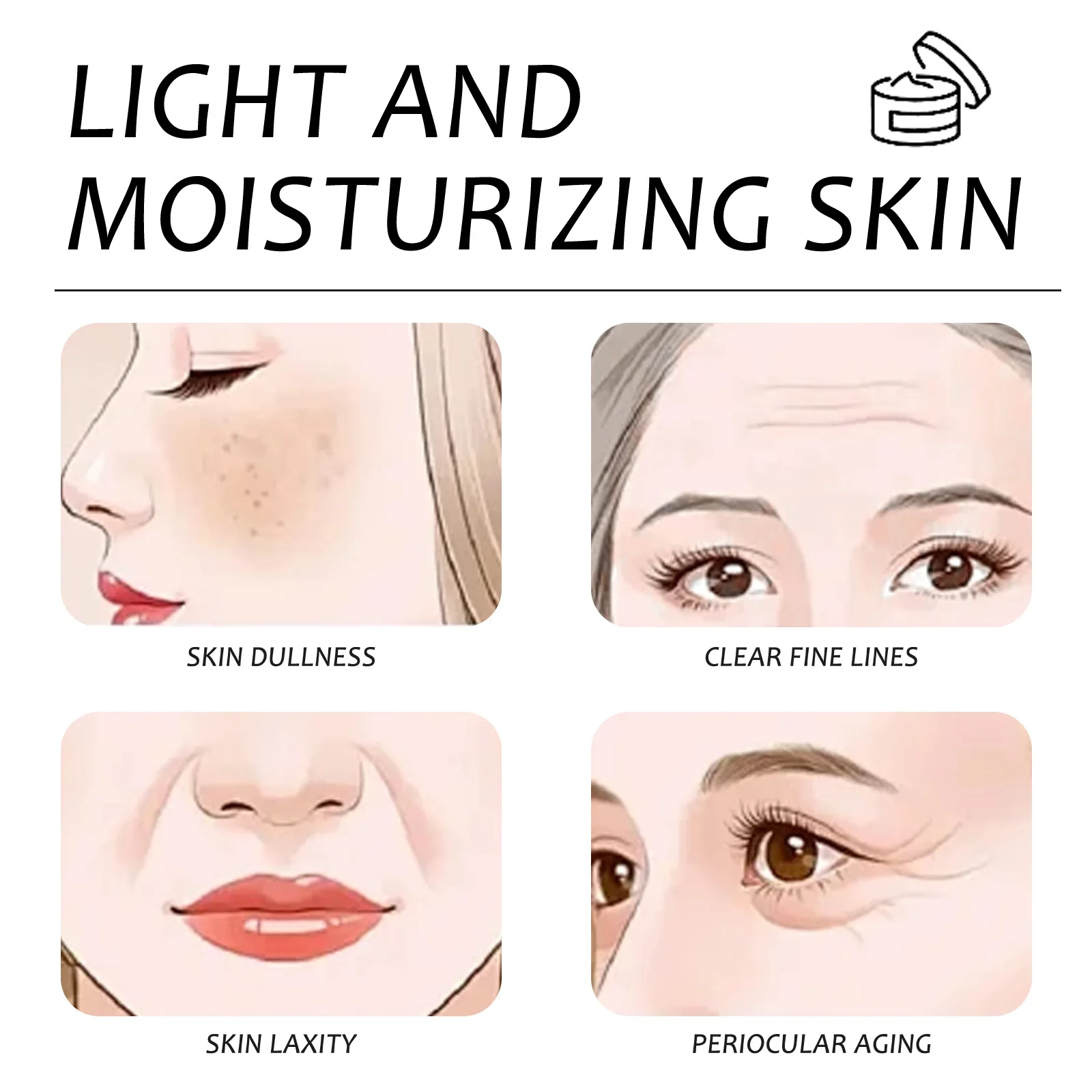 Anti-Wrinkle Moisturizing Cream Hydrating Moisturizing Lasting Fine Firming White Non-Tightening Moisturizing Cream