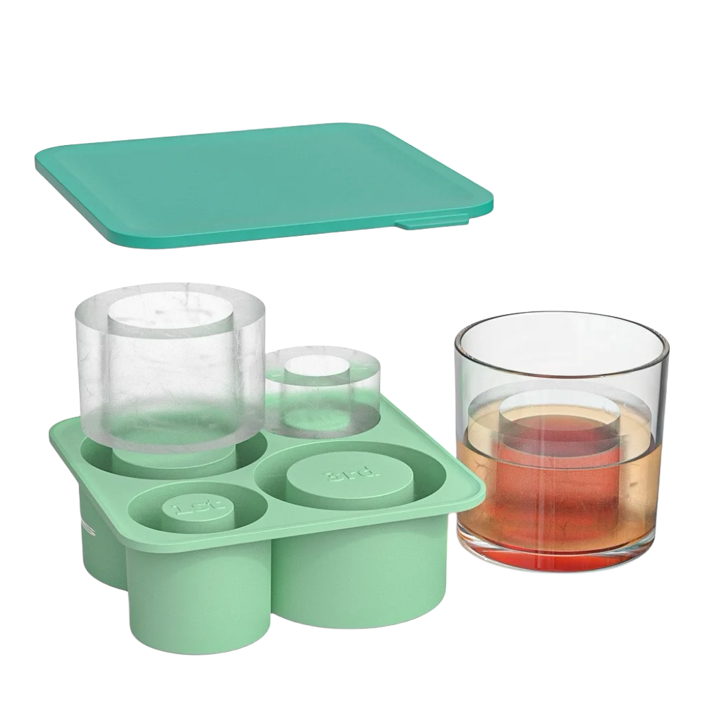 Hot Selling Easy Release Silicone Ice Tubes Maker Tray For Tumbler Cup  Hollow Cylinder Ice Mold For Drink Or Ice Cream