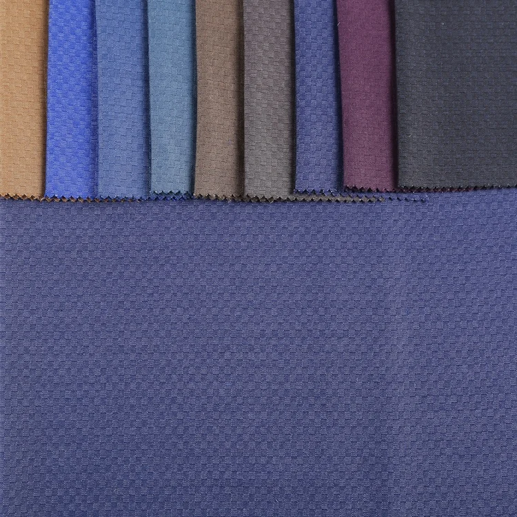 Shaoxing Hot sale recommendation dobby stretch china branded suiting fabrics for shirt