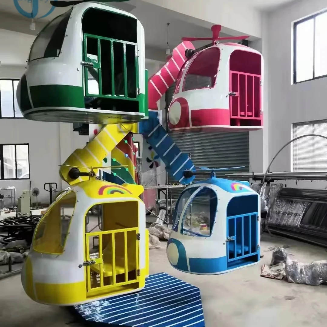 Made in China Children Amusement Equipment Outdoor And Airplane Rides Indoor Steel 4 Cabin Plane Mini Ferris Wheel For Sale