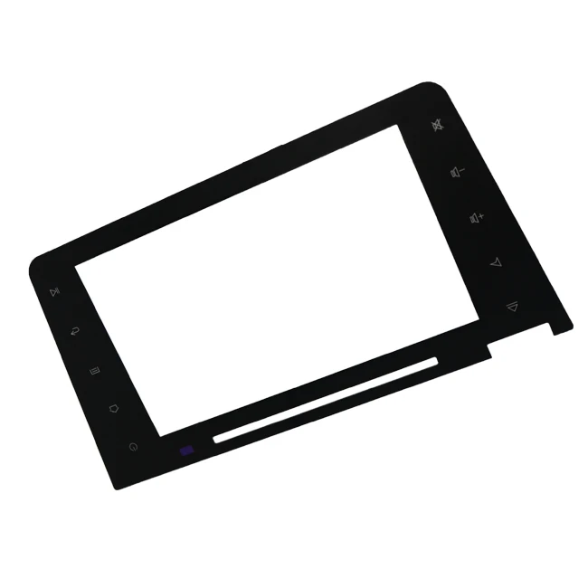 custom cut screen print tempered lcd cover glass