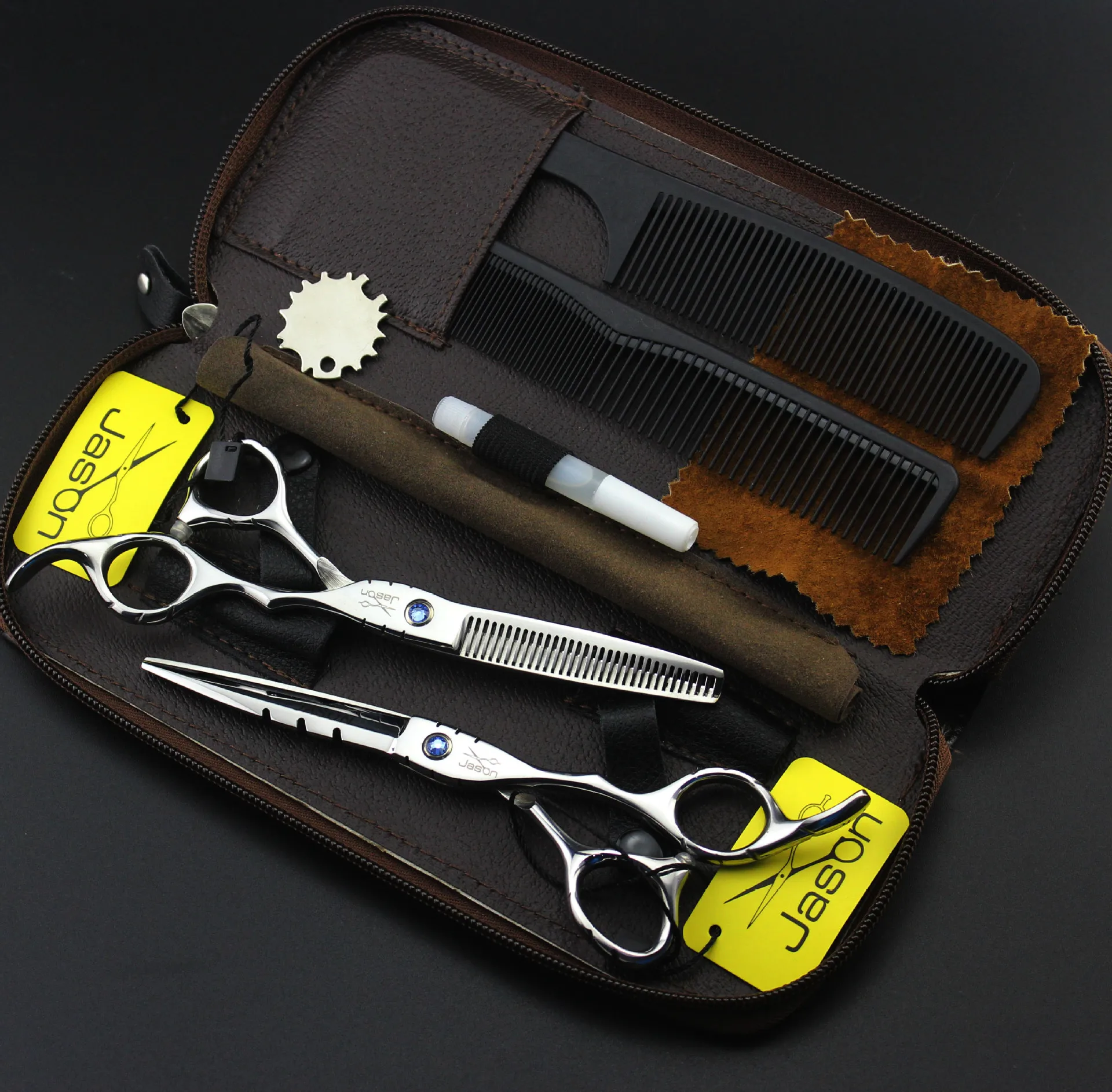 Hair Scissors 5.5 6.0 Professional  Thinning Barber Scissor Set Hair Cutting Scissors 6CR Japan Steel