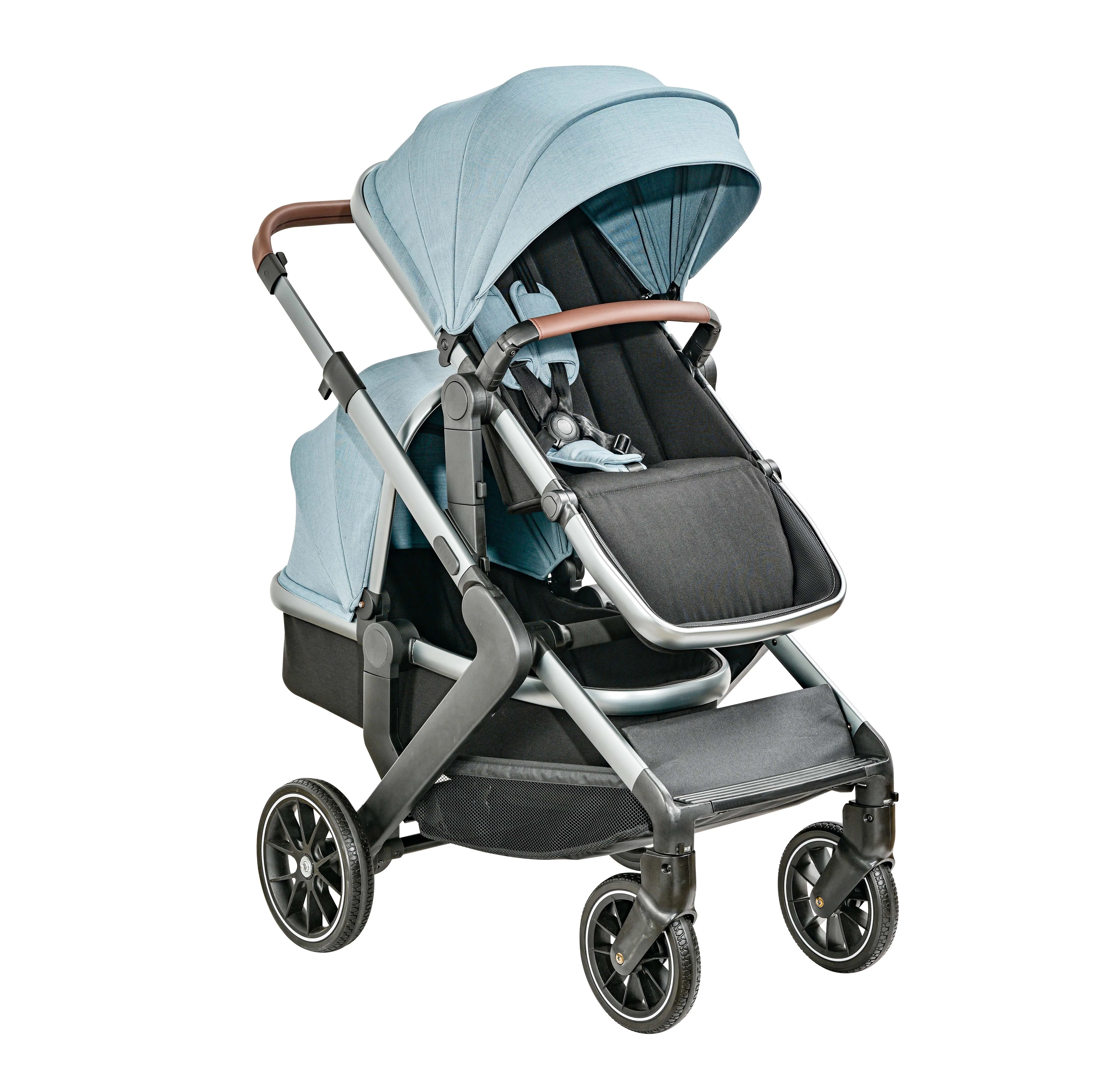 EU country twin pushchair double baby pram twin stroller twin prams 3 in 1
