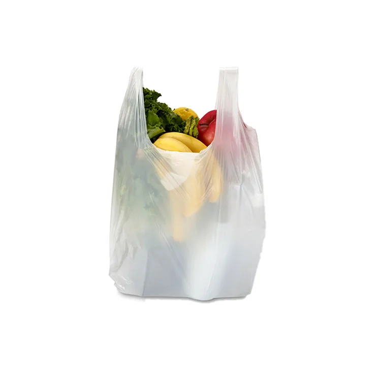 
Factory price PLA and PBAT 100% Biodegradable And Compostable T-shirt Bags With BPI OK Compostable Certificate 