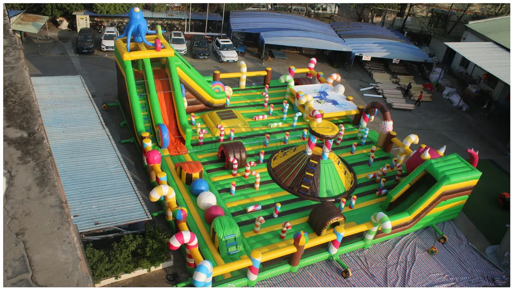 Animal Inflatable Ball Pit Park/ Large Outdoor Inflatable Amusement Park/ Indoor Inflatable Playground For Adult