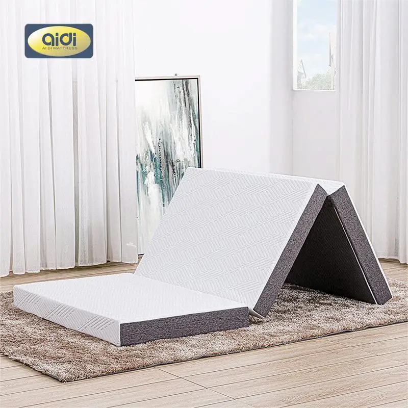 Складной напольный матрас AIDI из пены высокой плотности трехскладной Futon для