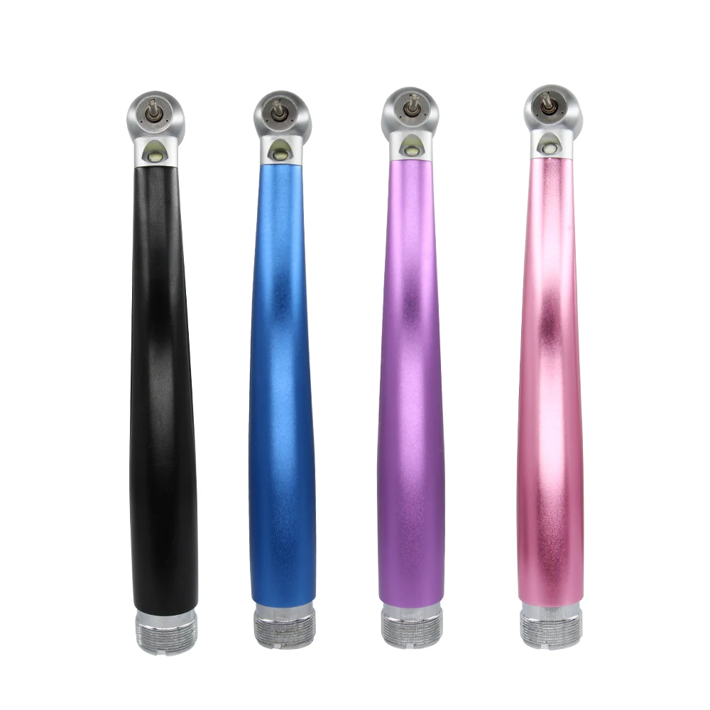 Dental Colorful High Speed Handpiece Push Button 3 Water Spray 2/4 Holes with LED for Dentist Use