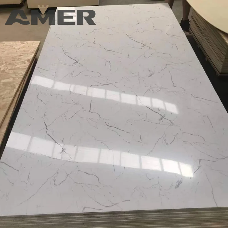 Pvc Material High Glossy Laminas De Pvc Marmolizadas Uv Marble 3mm Pvc Sheet carbon slate wall panels
