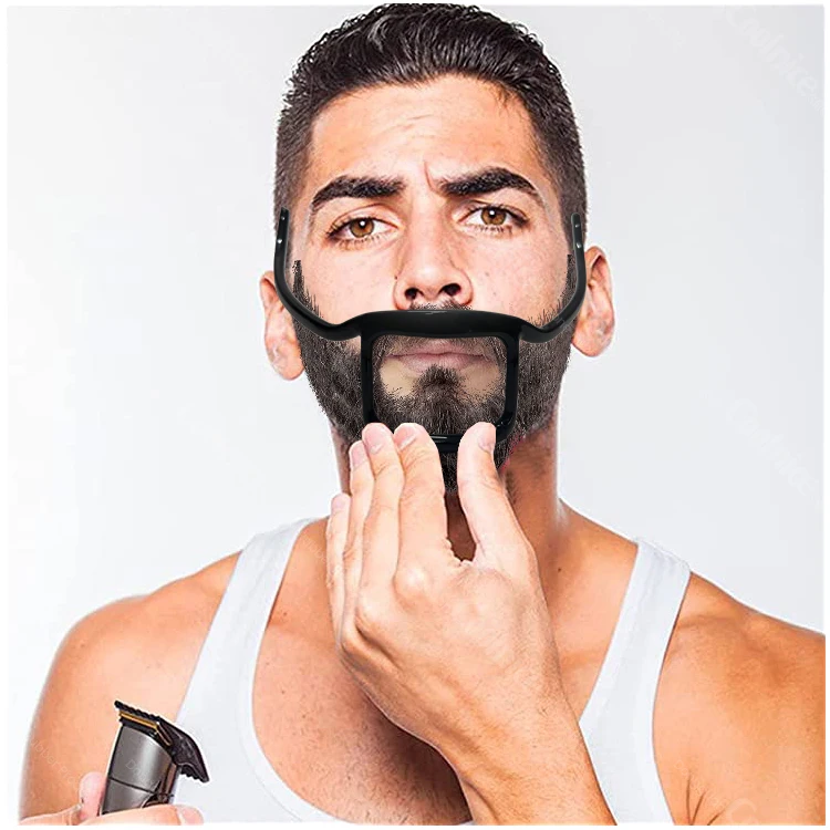 Beard Shaper Goatee Mustache Grooming Tool Face Hair Styling Template for Man