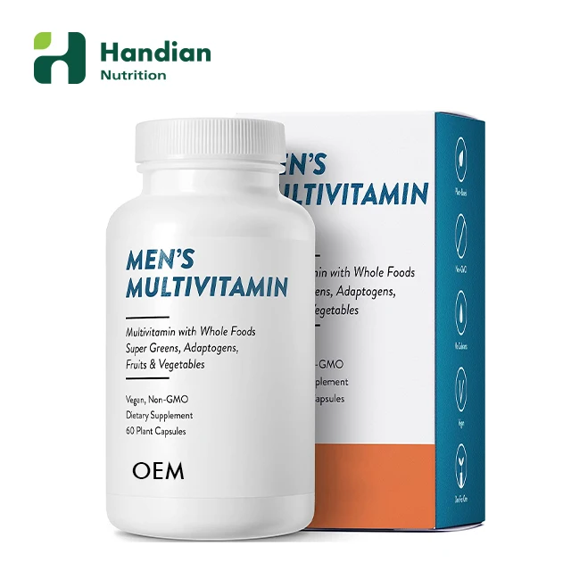OEM Private Label Vitamins and Supplement Multivitamin Fish Oil Softgels Capsule for Men Daily Supplement with Whole Food Vitami