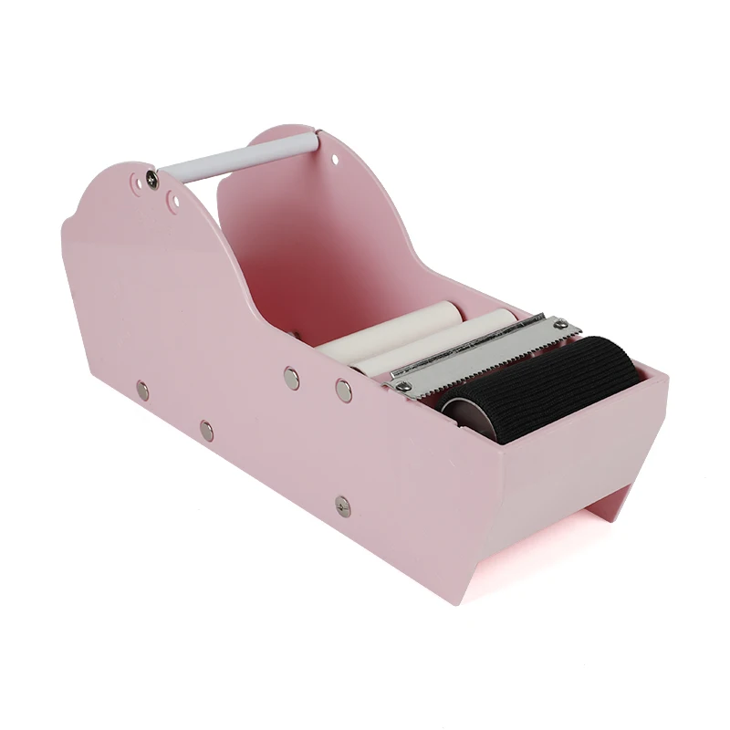 Розовый ручной диспенсер для клейкой ленты