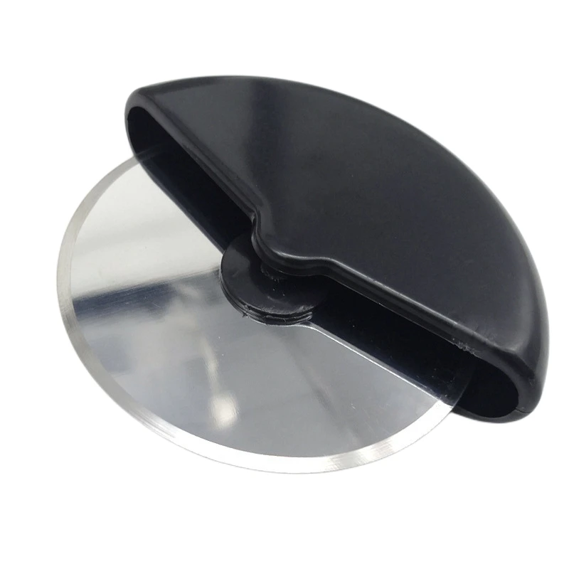 Wholesale Round Pizza Cutter Handheld Pizza Cutter Wheel Pizza Slicer Premium Stainless Steel Blade With Protective Blade Guard