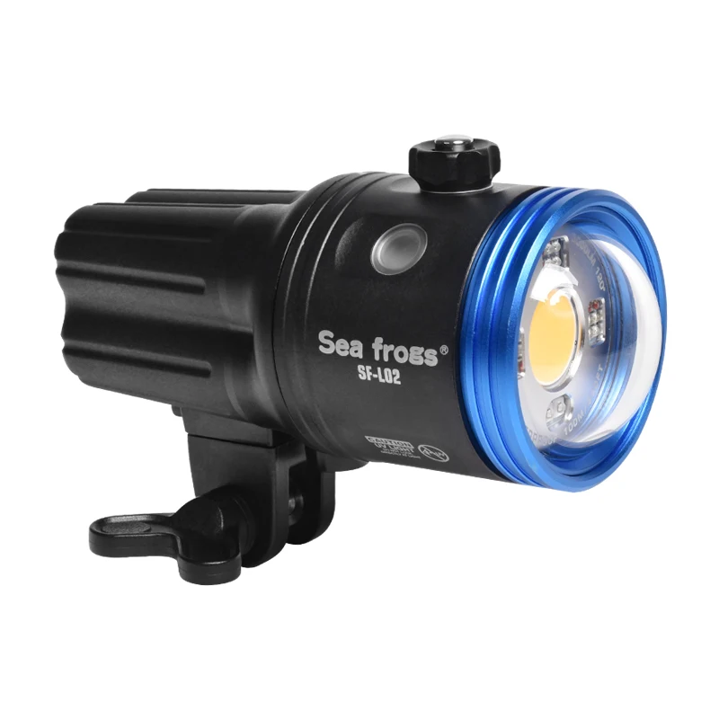 Seafrogs SF-L02 5000 Lumen Waterproof 100 Meters Torch Light Camera Strobe Flashlight for Underwater Shooting