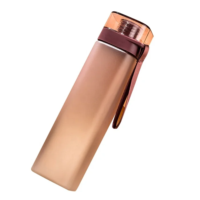 OEM Cheap Price Custom Logo Square Shaped Water Bottle Promotional Plastic Water Bottle