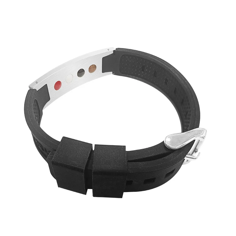 women men 12 colors silicone energy magnetic Wristband silicone Negative Ionic Wristband