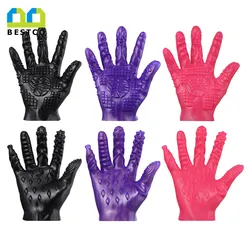 Bestco 3 colors electric magic hand sex toys massage gloves for couple game funny