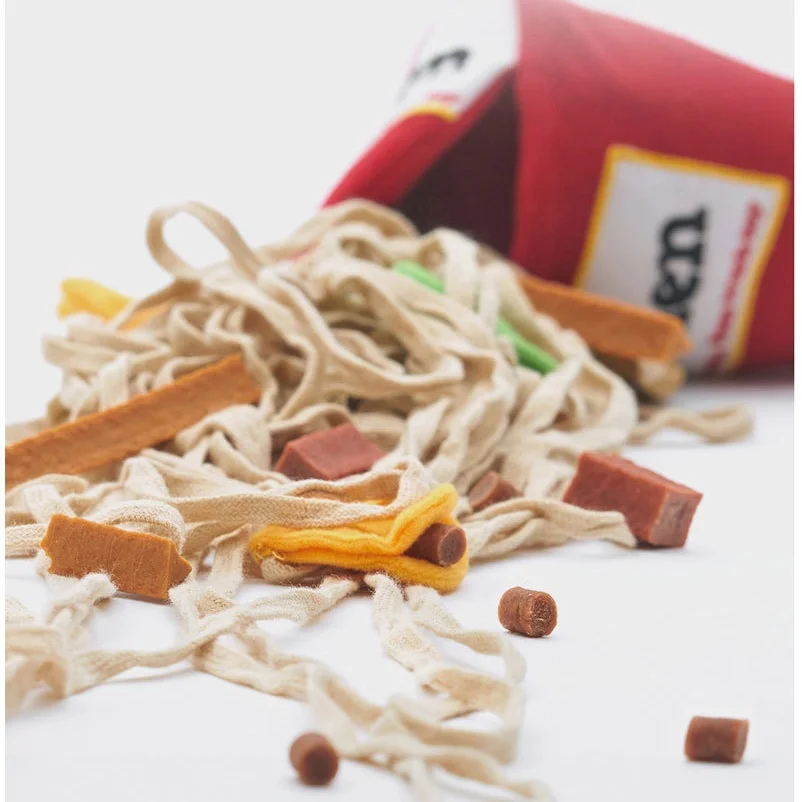 Hot Selling Wholesale Pet Products dog toys puzzle slow food plush rope chew dog toy Interactive Ramen Chewing Toy