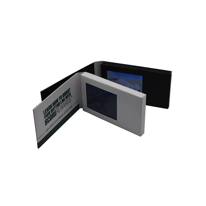 china factory Custom Promo Digital Recordable 2.4,4.3,5,7 inch Tft Lcd Screen Video Player Business Card Booklet