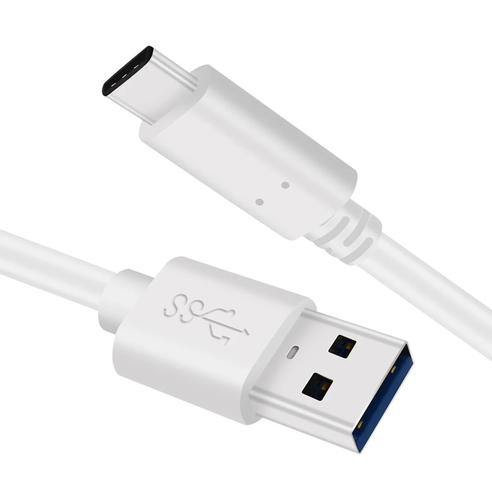  Прямая Заводская поставка кабель QC3.0 типа C ПВХ USB 3 0 A штекер на гнездо 5 Гбит/с высококачественный USB-кабель для передачи данных черный